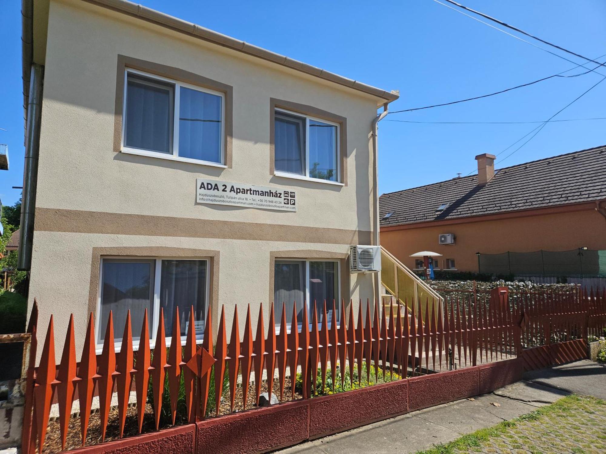 ADA 2 Apartmanház Hajdúszoboszló Esterno foto