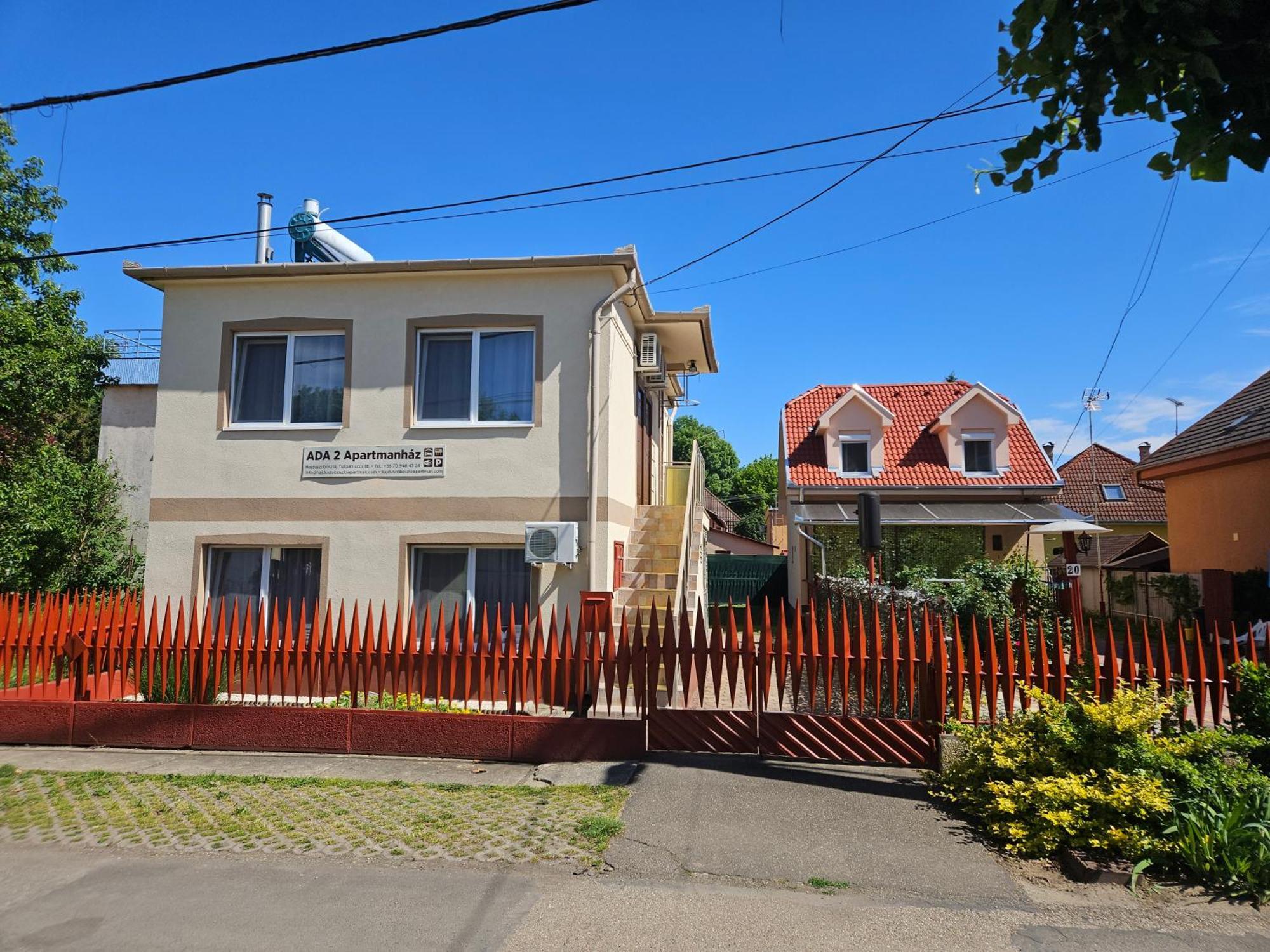 ADA 2 Apartmanház Hajdúszoboszló Esterno foto